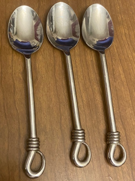 Gourmet Settings Other - Gourmet Settings Spartan Twist 18/10 Stainless Steel Dinner Spoons - Set of 3